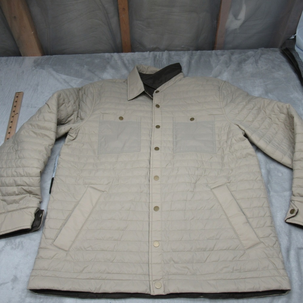 5.11 Tactical Shirt Jacket Mens Large Brown Quilted Insulated Dylan Reversible